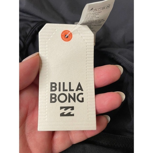 Billabong Black Sol Searcher Strappy High Neck Swimsuit Size Small - Picture 7 of 10